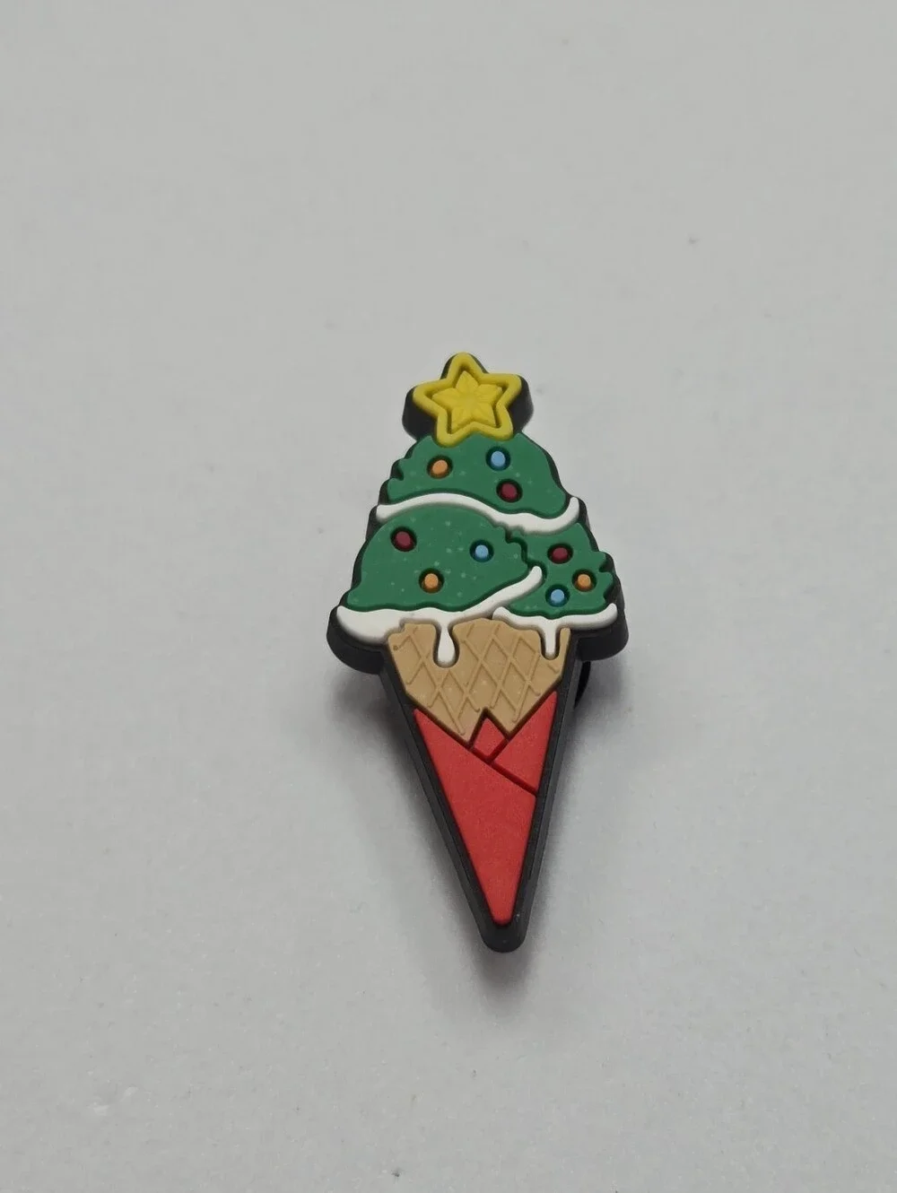 Christmas Tree Ice Cream Croc Shoe Charm Holiday Sweet Treat Food Jibbitz Style